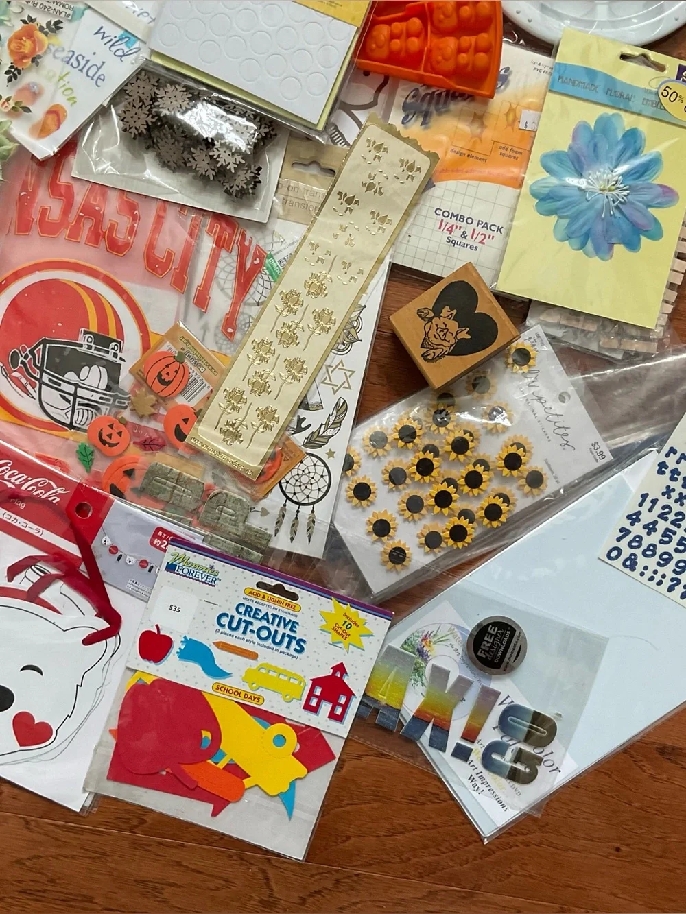 Huge 4+ Pound Craft Lot Scrapbooking Stickers New And Used Art Hobby Paper